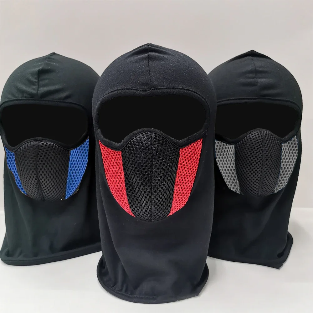 Full Face Mask Cycling Windproof Headgear Motorcycle Balaclava Breathable Outdoor Sports Men CS Mask Head Cover Hat