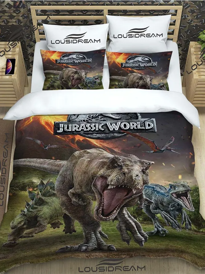 Set Biancheria Letto Dinosauro 135x200 Cm - Copripiumino E Federa 80x80 Cm, 100% Cotone Reversibile - Foto 12