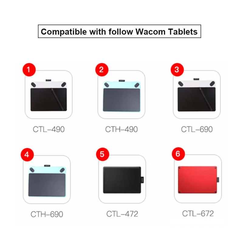 Pen 2K (LP-190-0K) For Intuos CTL-490 CTH-490 690 One By Wacom CTL-472 / 672 Drawing Tablets_voghion.com