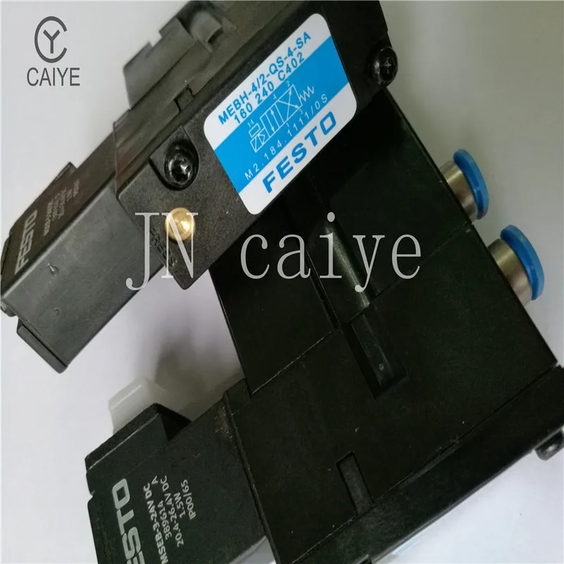최고 품질의 새로운 하이델베르그 솔레노이드 밸브 FESTO MEBH-4/2-QS-4-SA M2.184.1111 오프셋 SM102 CD102 SM52 PM52 기계 용