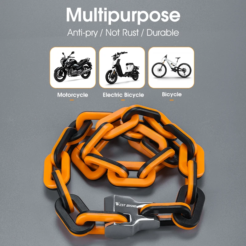 Antivol Vélo Pliable West Biking - 3 Clés, Haute Sécurité, Neuf