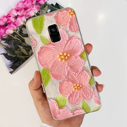 Stylish Painted Soft Silicone Phone Case Bumper for Galaxy A8 2018 (754)