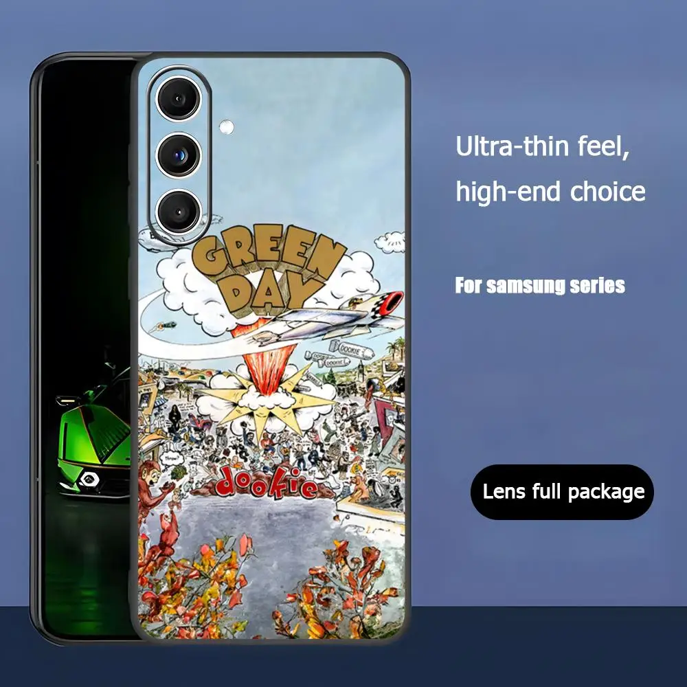 Vibrant Green Day Band Soft Black Phone Case