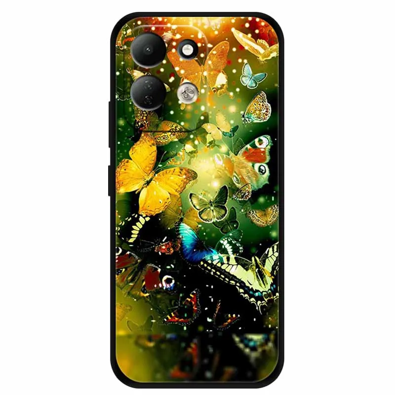 Lion Design Soft Silicone Phone Cover - Black TPU Bumper Case