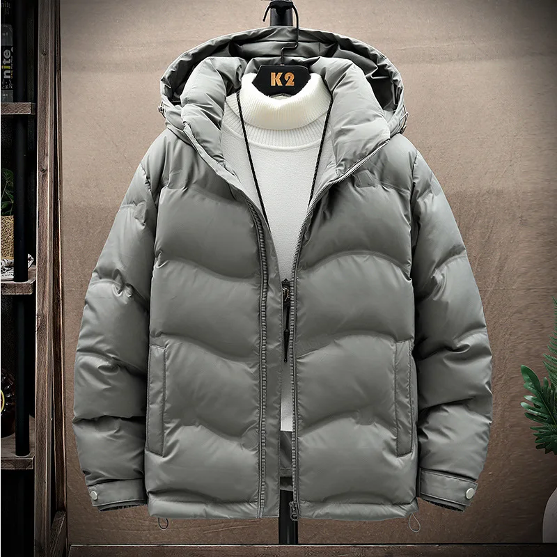 

Warm winterfashionableWinter New Second Section Fashion Light Business White Duck down Men's Hooded down down plus Size Trendy B