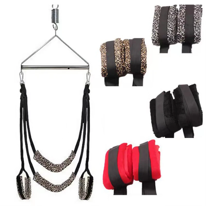 Sex Swing Metal Tripod Stents Sexual Furniture Fetish Bondage Adult Products Chairs Hanging Pleasure Sex Toys for Couples Women