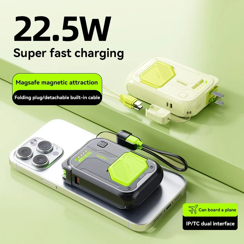 Xiaomi PD22.5W Magsafe Power Bank 100000mAh With Plug and Phone Holder 4-in-1 Multifunctional Wireless Fast Charging Powerbank 3