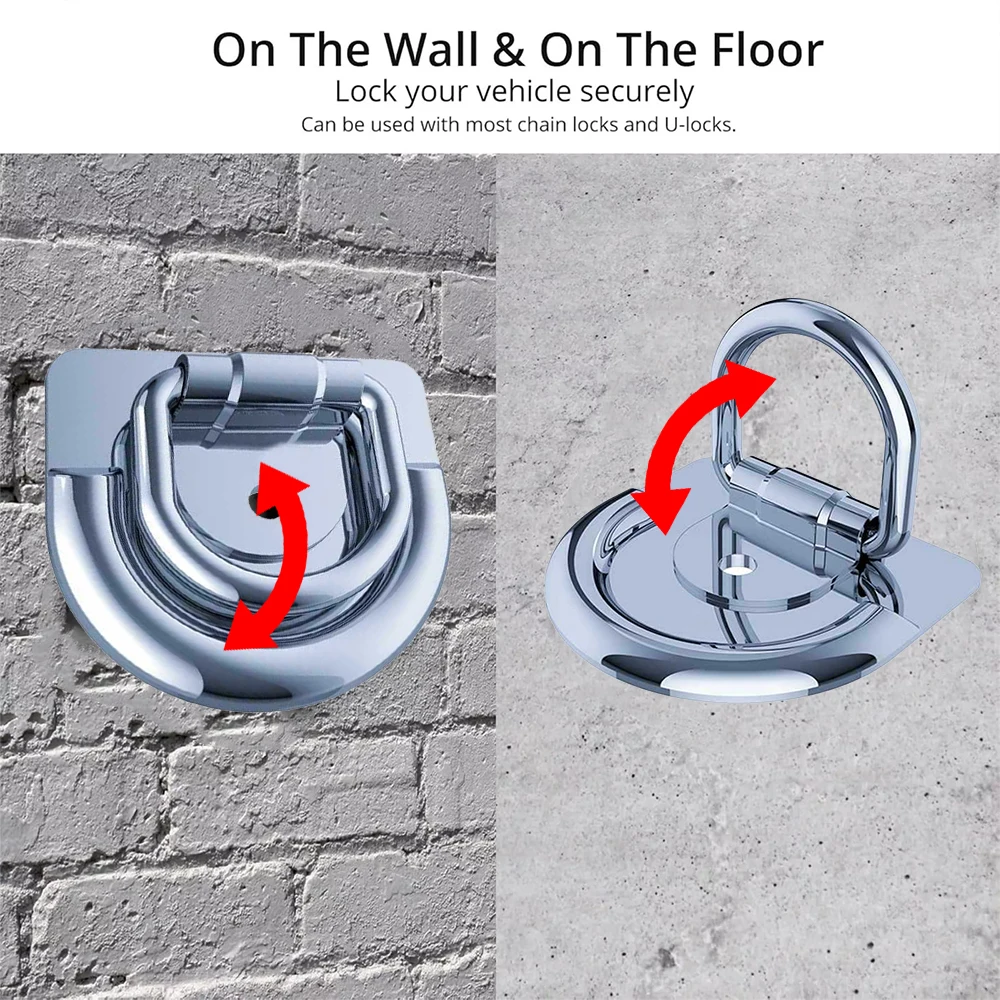 Heavy-Duty Steel Anti-Theft Floor Lock