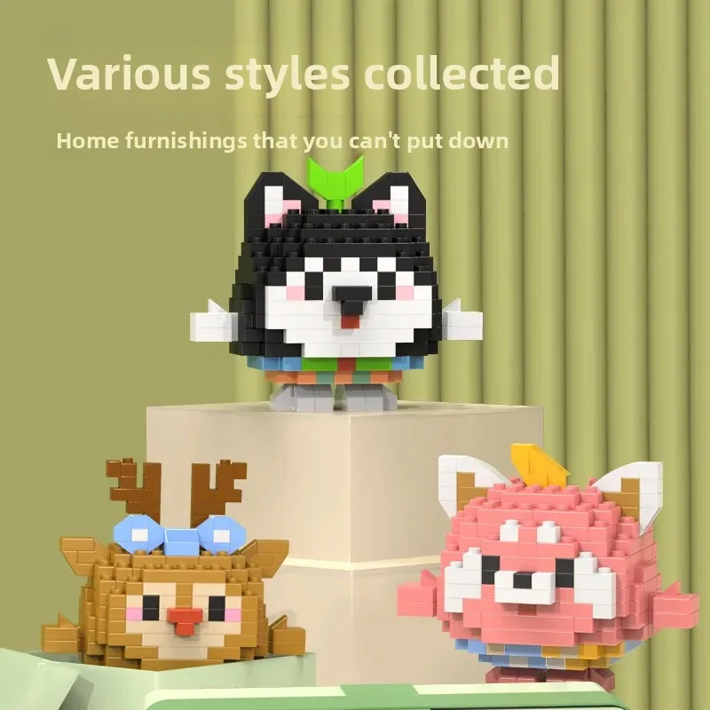 Reindeer & Panda Animal Building Block Set - Educational Toys