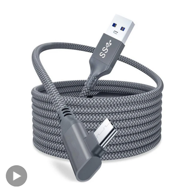 Cable USB A To Type C 5M For Quest2 Oculus Quest 2 Link VR Glasses Virtual Reality Headset Gaming Helmet Oculis Game Accessories
