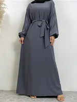 Robe Hijab pour Femme Musulmane, Vêtement Islamique Modeste, Ramadan, Caftan Marocain, Turquie, Abaya 3