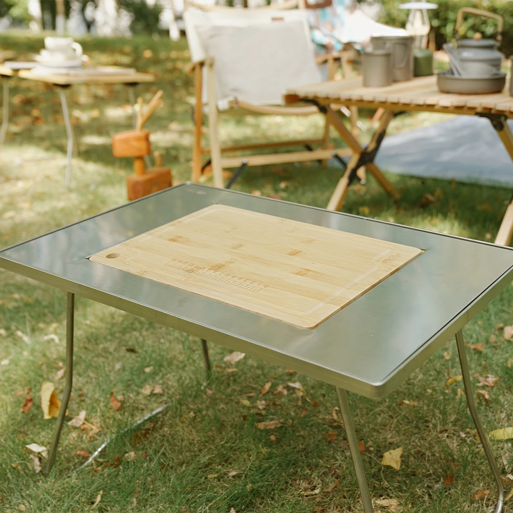 MICHSO 屋外 IGT フレームテーブル取り外し可能 IGT ブラックキャンプ