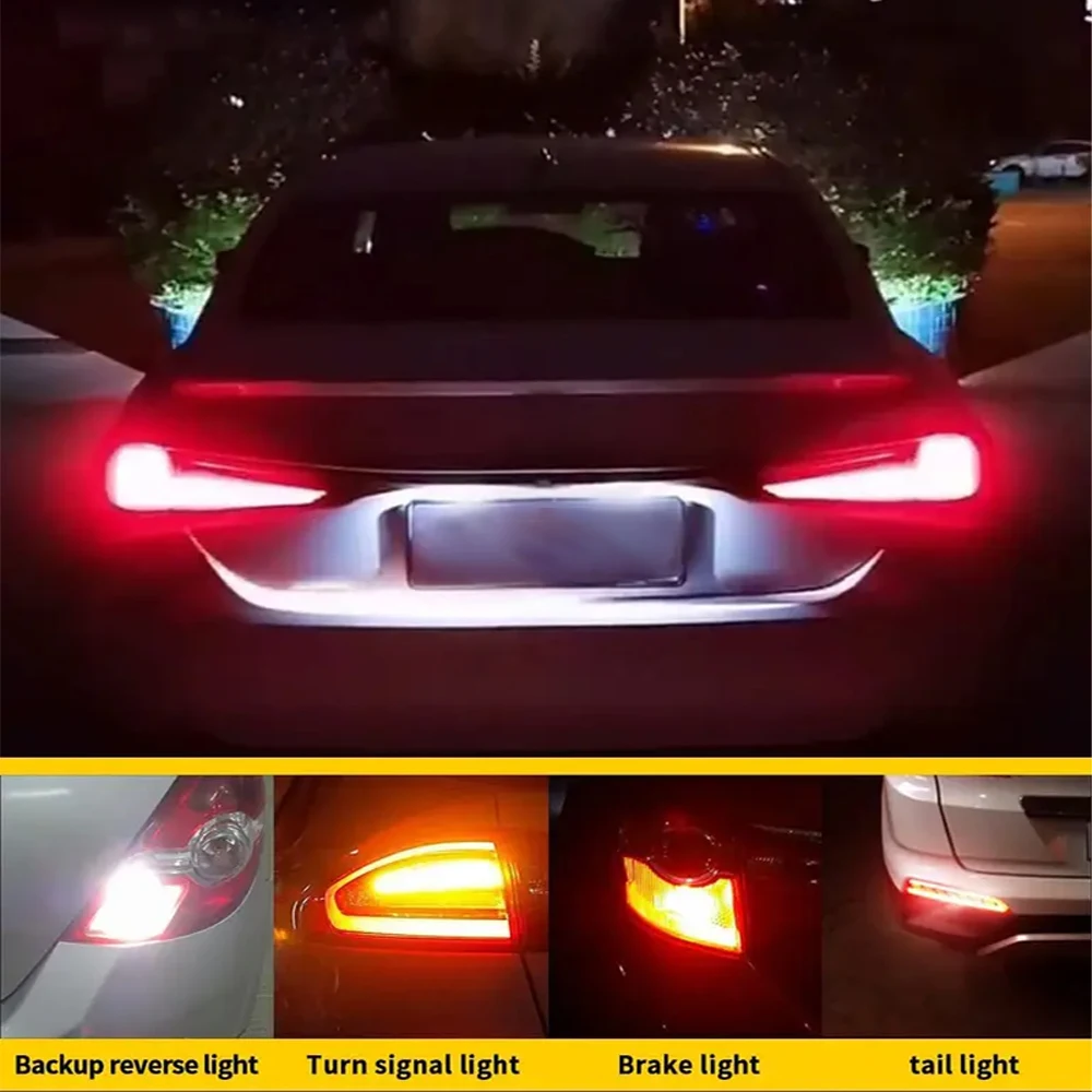 LED Car Light Oprah 2pcs High Power 1156 BA15S P21W BAU15S PY21W 1157 P21/5W 7440 W21W Canbus 3014SMD Signal Lamp Brake Bulb 12V