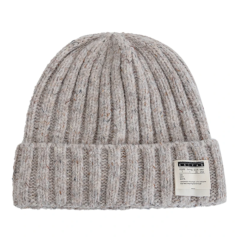 New Style Slouchy Loose Winter Hats Decoration Beanie Hats For Women Warm Beanie Streetwear Cap Hats Outdoor Winter Knitted Hat