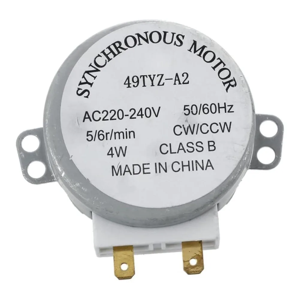 

Turntable Motor Synchronous Motor Turntable Backup Motor 49TYZ-A2 4W 5-6 Rpm AC 220-240V Models Compatible With