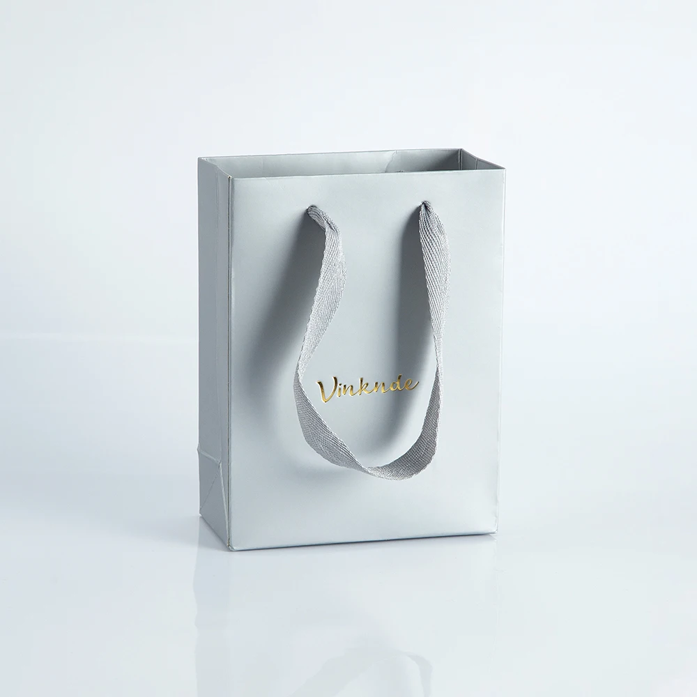Bolsas De Mano De Embalaje De Cartón Con Asa De Cinta, Bolsa De Compras De Papel De Ropa De Lujo, Logotipo Personalizado, Regalo De Boutique De Salón De Belleza De Alta Gama - AliExprs