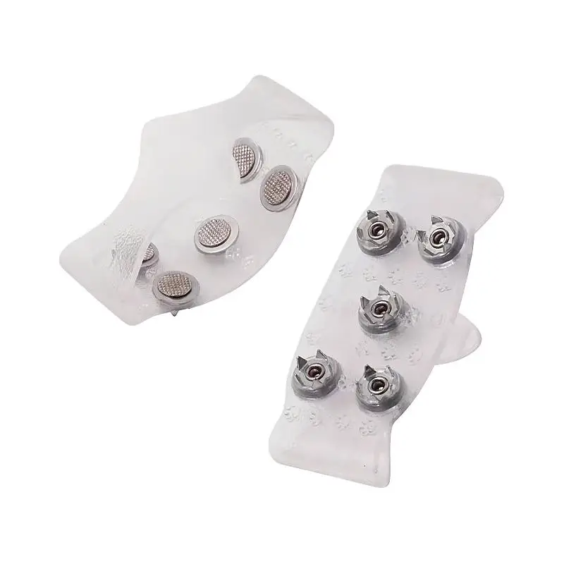 5 Teeth Climbing Crampons Silicone Anti Slip Snow Claw Spikes Grips Shoe Covers Unisex Boots Snow Cleats
