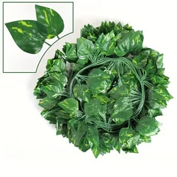 Lush Artificial Ivy Vine Garland for Elegant Wall and Event Decor (Green vines)