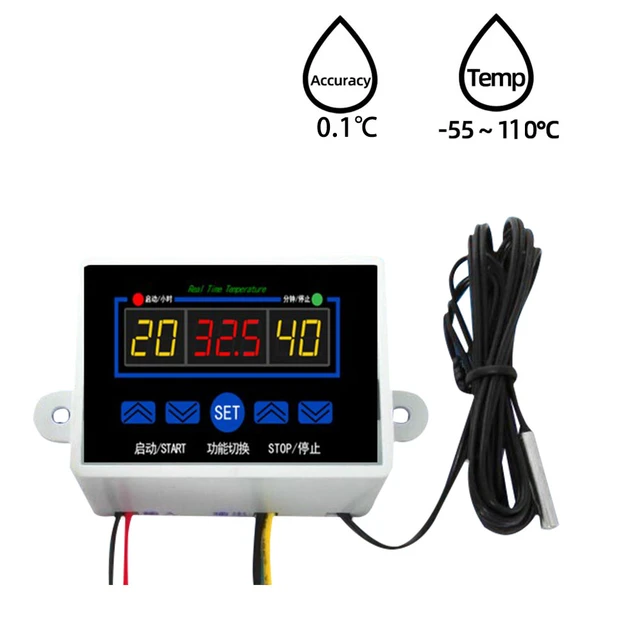 W88 12V 24V 110V 220V Digital Thermostat Temperature Controller  Thermoregulator for incubator Relay 10A Heating Cooling Control