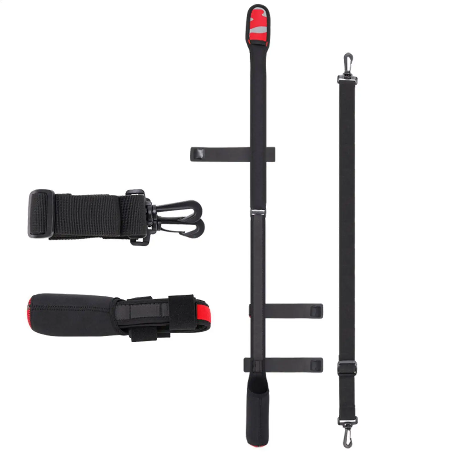 Fishing Rod Holder Strap Fishing Rod Wrap Pole Belts Sling Shoulder Belt Adjustable Wear Resistant Portable Rod Sling Band