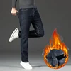 All-match Retro Denim Trousers Winter High Quality Men's Warm Slim Fit Jeans Thicken Fleece Stretch Business Brand Pants 28-40 6