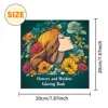 Flowers and Maiden Coloring Book 24 Page Gift For Birthday Party Relieve Stress Kill Time Graffiti Painting Drawing Art Book 5