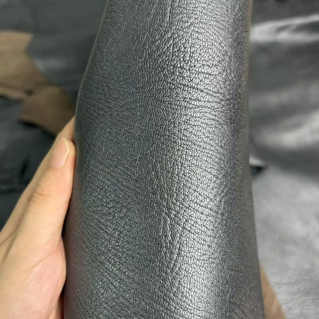 부드러운 순은회색 통양가죽, 천연 가죽 조각, 50-80cm, 의류, 신발, DIY 공예용 재료