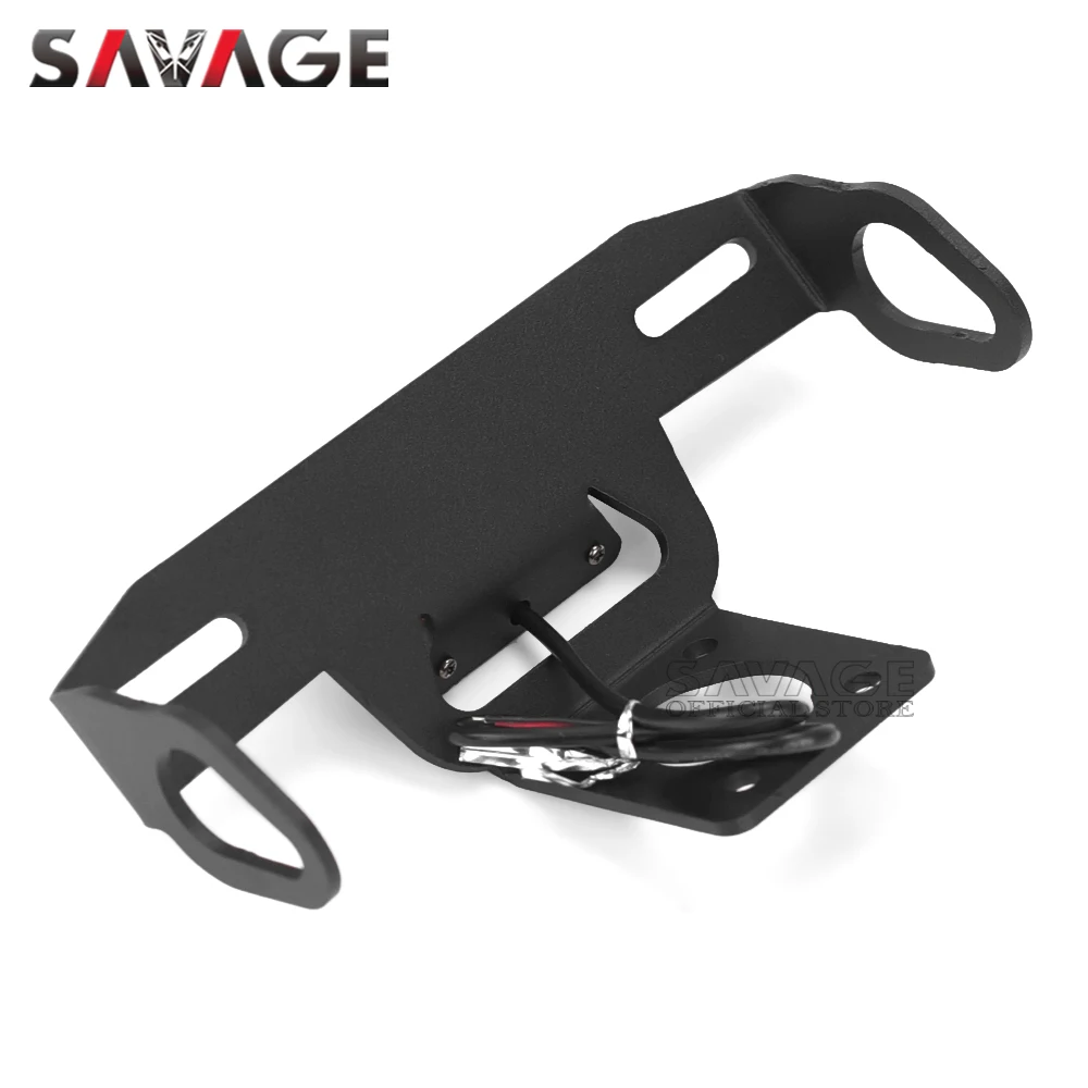 Motorcycle License Plate Holder LED Light For YAMAHA YZF-R6 2006-YZFR6 Tail Frame Bracket Rear Fender Eliminator