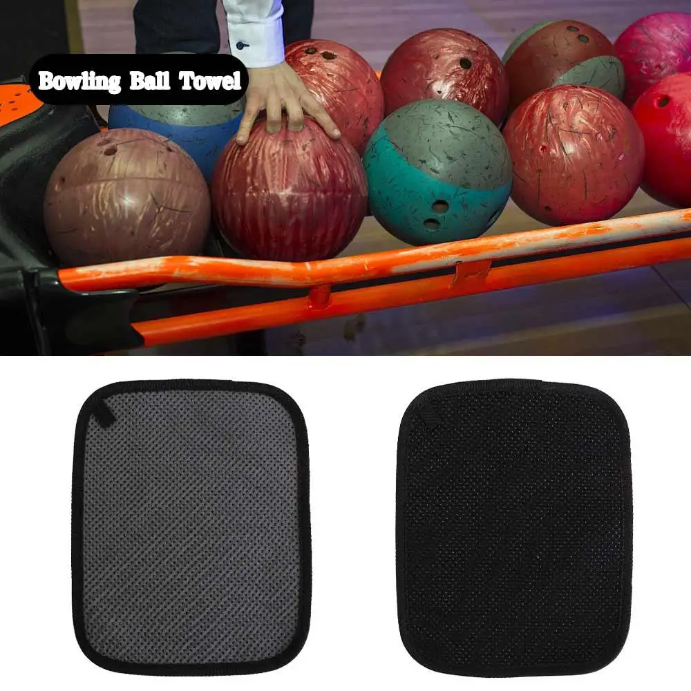 Anti-skid Bowling Ball Towel Dust Debris Remover Washable Bowling Cleaning Wiping Easy-Grip Dots Multi-function