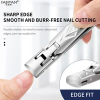 Stainless Steel Nail Clipper Double-sided Nail Cutter Professional Manicure Cutters Portable Travel Manicure Tools For Women 2
