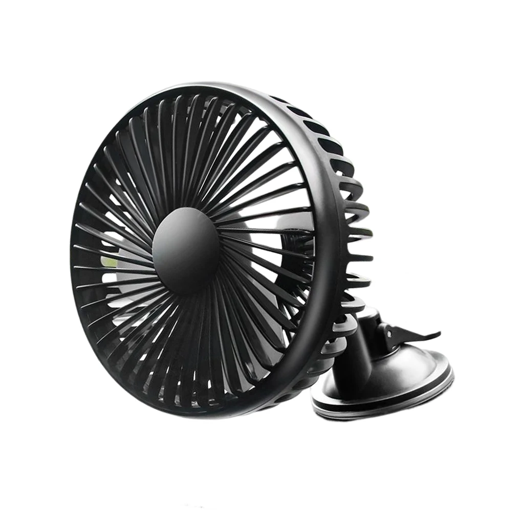 

Suction Cup Car Fan Practical Low Noise Comfortable Adjustable Lightweight Auto Air Fans 360-Degree Strong Wind Cooler