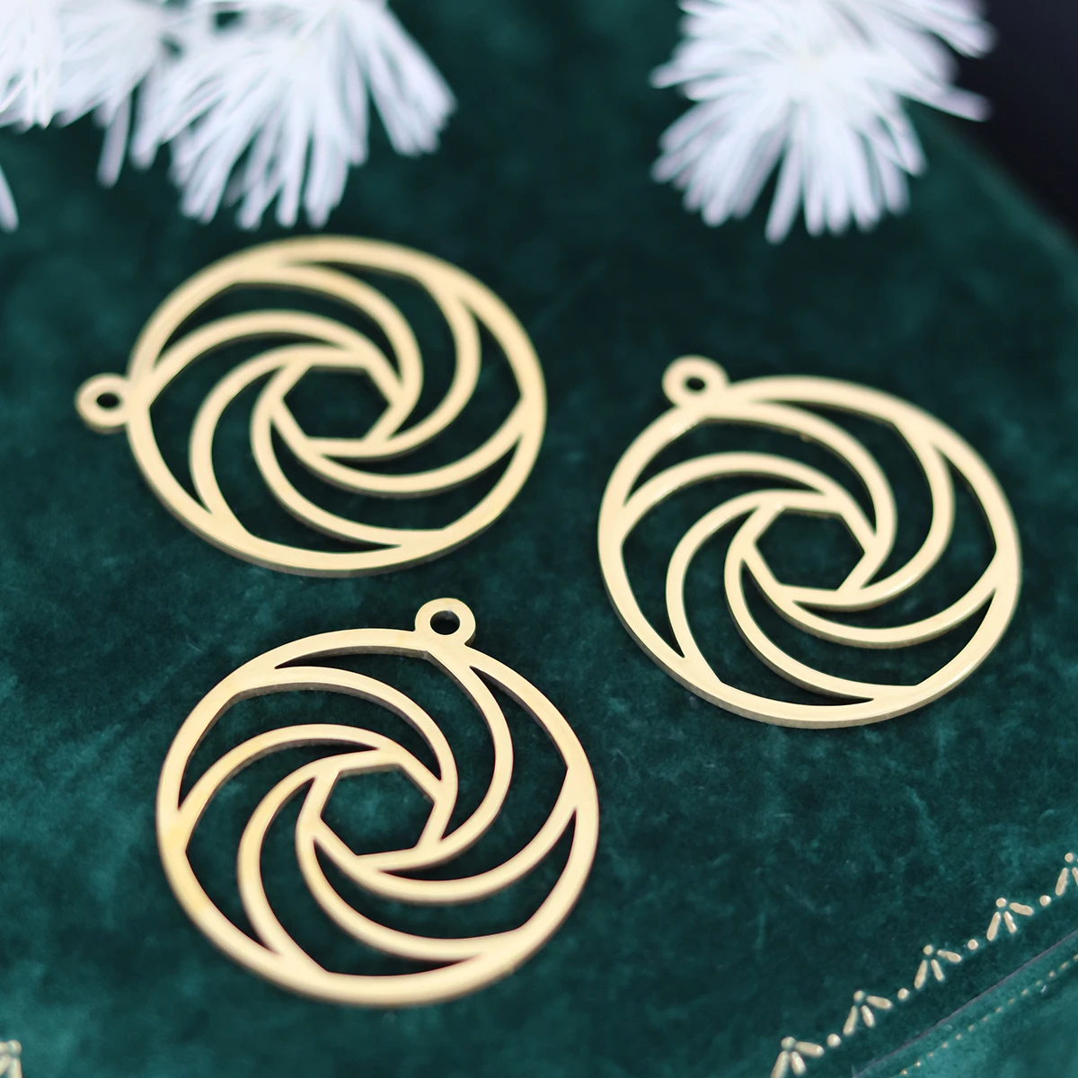 쥬얼리용 카메라 렌즈 참, 사진 촬영, 소녀 목걸이 펜던트, 귀걸이 액세서리, 3 개