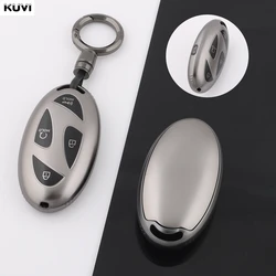 Fashionable TPU Car Remote Key Case Cover with Keychain (5 BTN Grey Set 2)