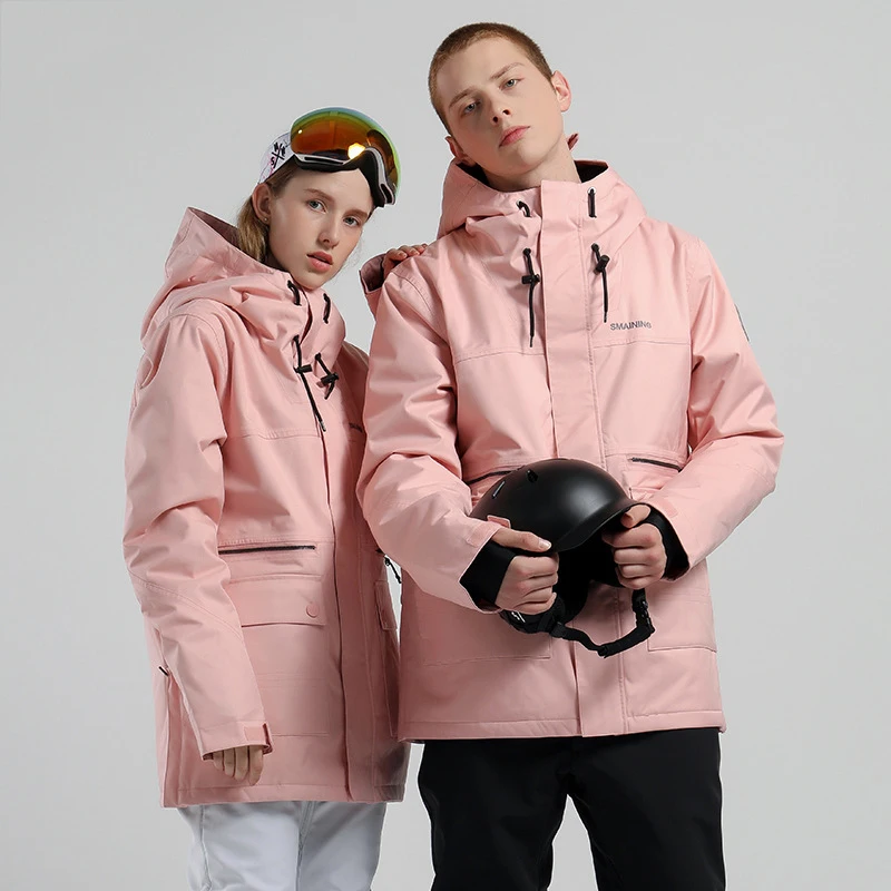 Outdoor Winter New Ski Jackets for Adults Sports Skiing Snowboarding Overalls Coats Waterproof Thermal Windproof Coats Men Women