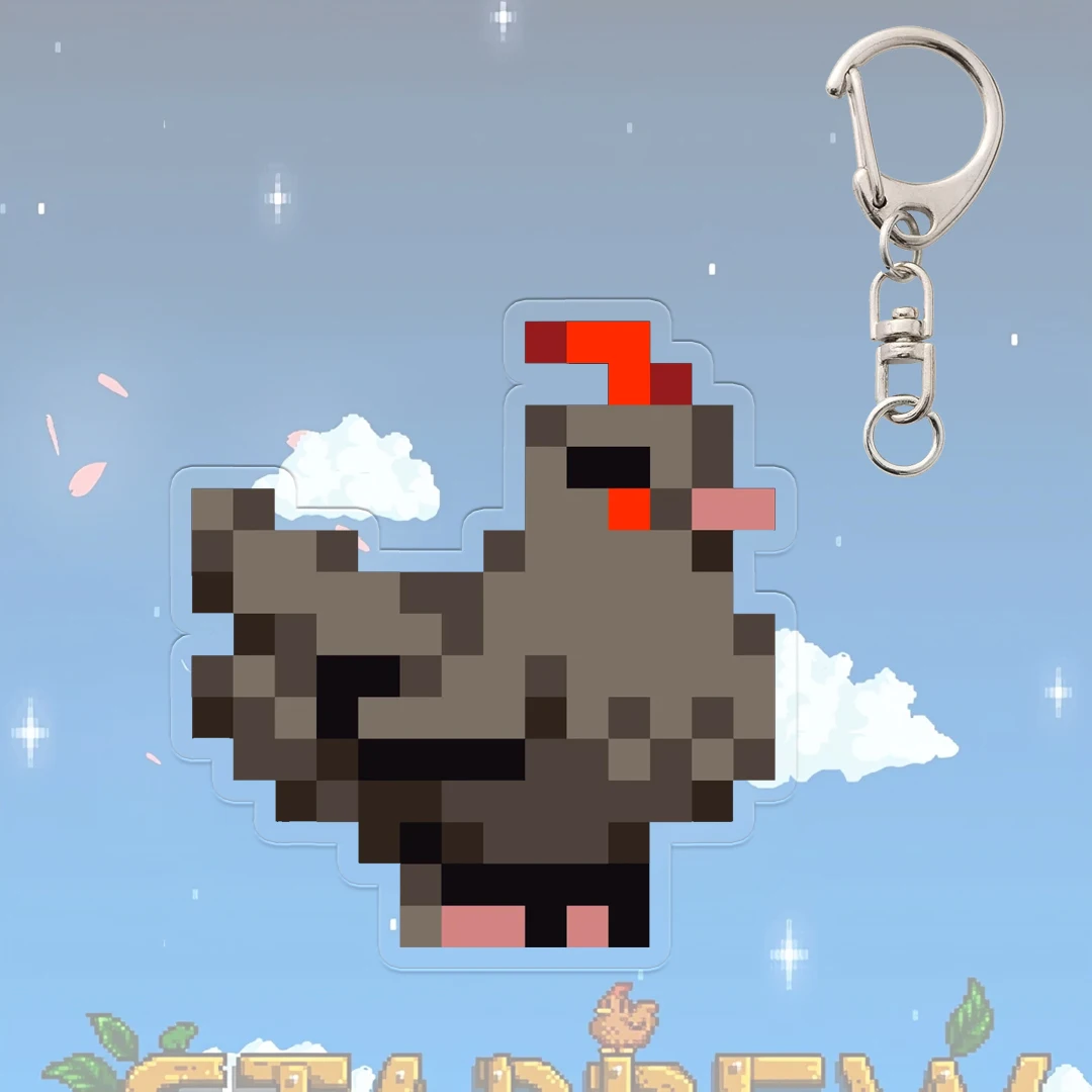 Purple Pants Keychain - Creative Stardew Valley-Inspired Decor & Accessory Pendant
