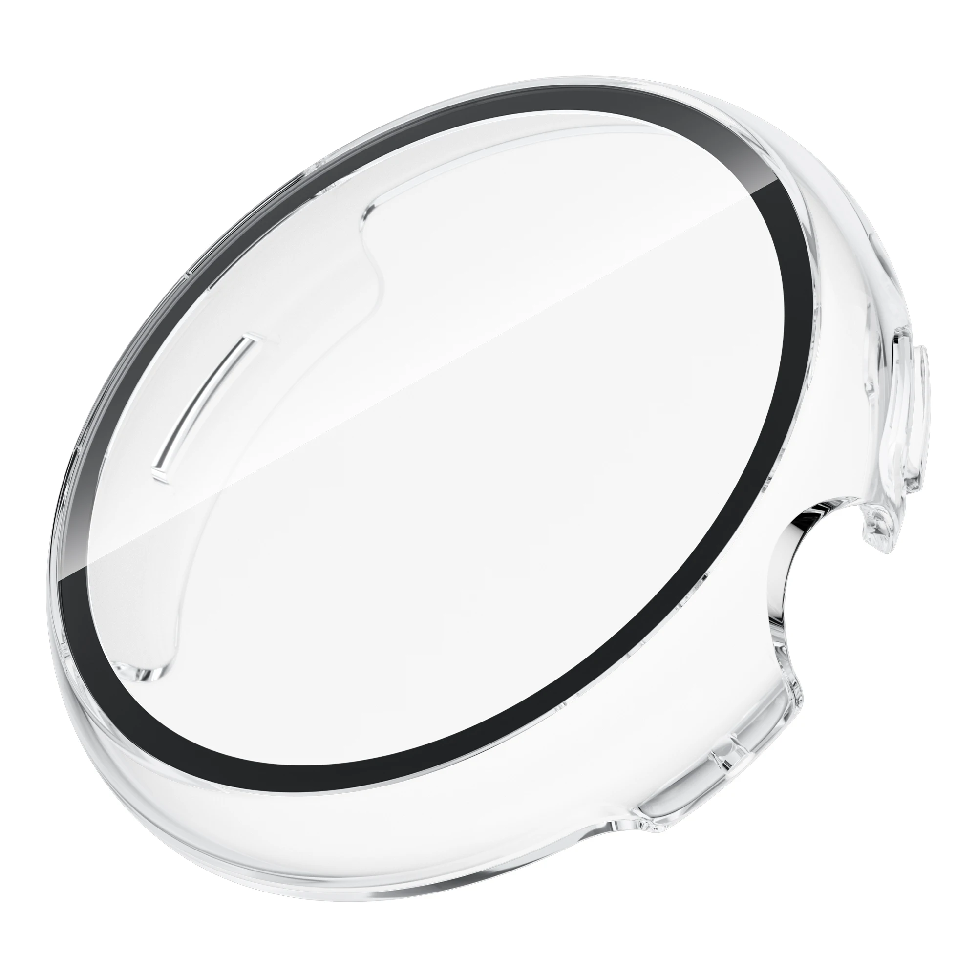 Gehärtetes Glas + Hülle für Google Pixel Watch 3 45 mm, Zubehör, Displayschutzfolie, PC-Abdeckungsrahmen für Google Pixel Watch 3 2 1 41 mm – Detail 1