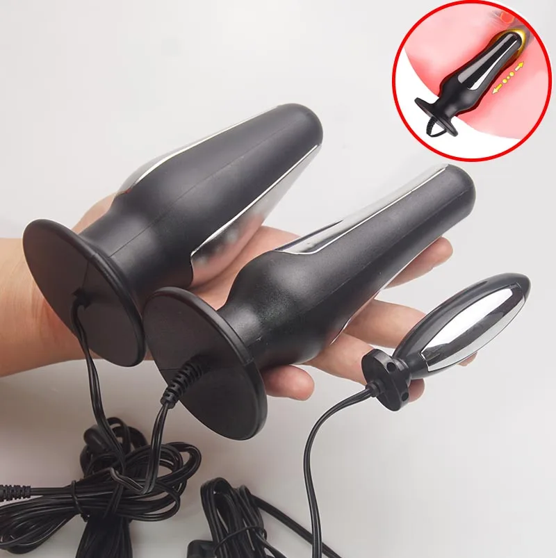 E stim Anal Vagina Butt Plug Electrostimulator Electro Sex Toys