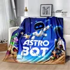3D game  ASTRO BOT Cartoon printed blanket Picnic blanket Warm Flannel blankets Home bed linings blankets for beds Birthday Gift 1