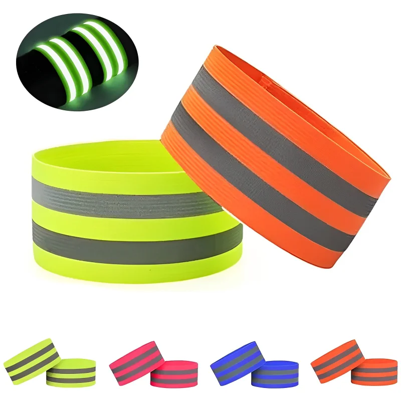 Safety Reflective Tape Bands reflective tape bands For Wrist Arm Ankle Leg High Visibility Reflect Straps Night Walking Cycling Running