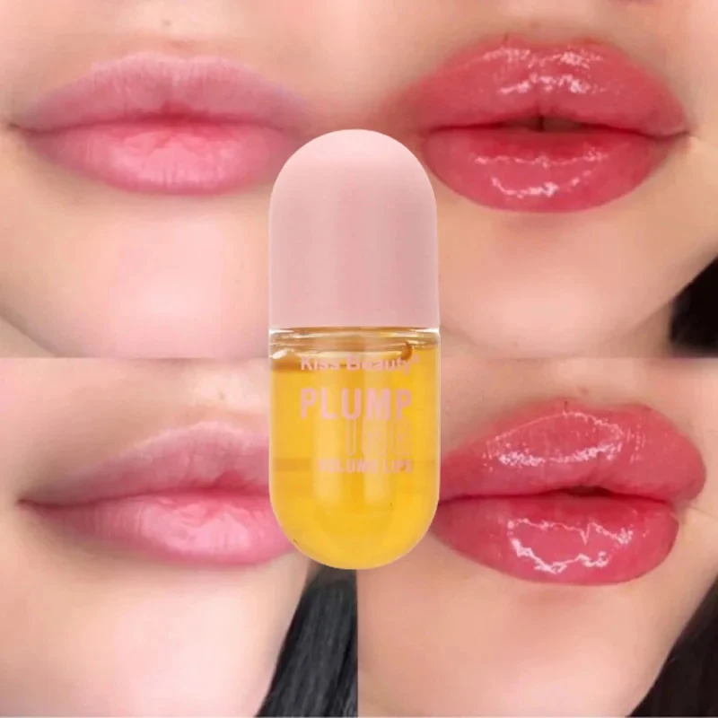 Long Lip Plumper Oil Lasting Instant Lip Sleeping Mask Serum Collagen Volume Increases lip makeup,lip plumper