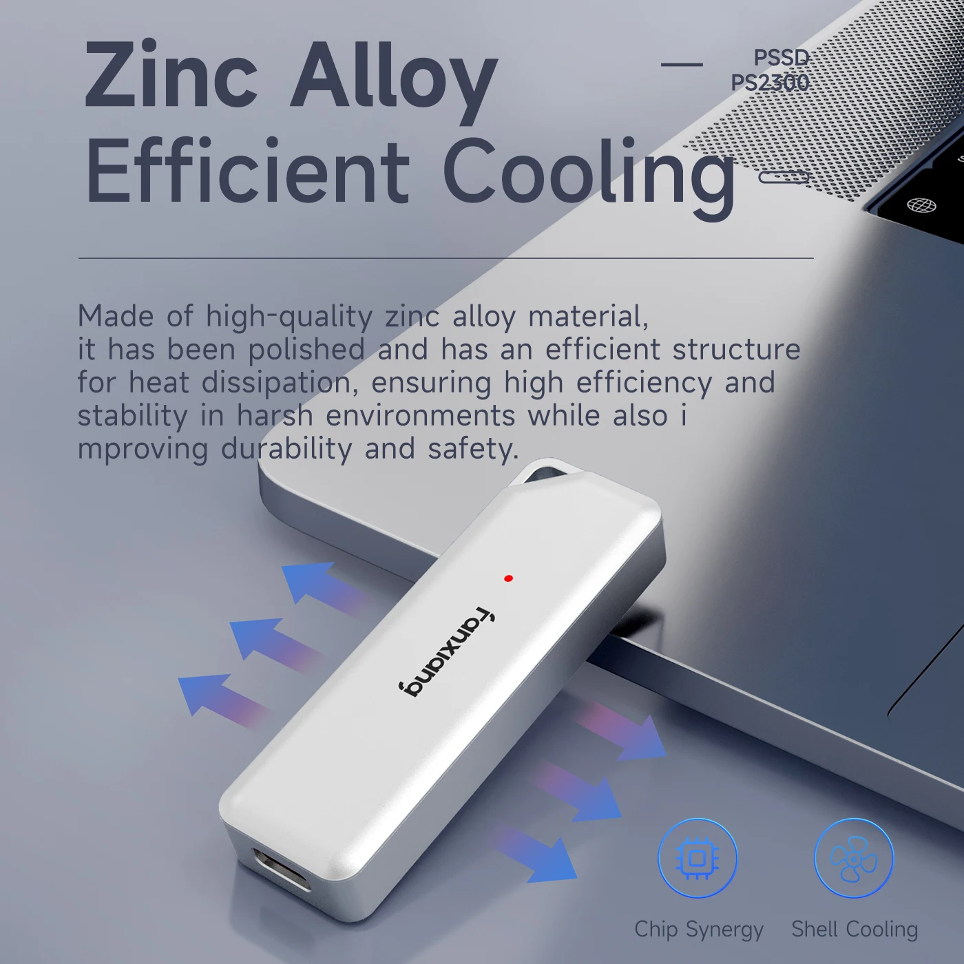 Fanxiang PS2300 Super Mini Portable Solid State Drive 20Gbps 2050MB/s PSSD 1TB 2TB External Portable SSD Laptop Data Backup external hard drive