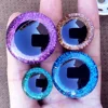 20pcs Diy Glass 3D Plastic Safety Eyes For Toys Glitter Amigurumi Large For Crochet Knitting Doll 9/10/12/14/16/18/20/25/30/35mm 1