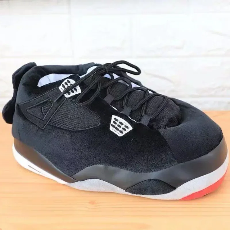 New Unisex Winter Slippers Women Snug Lovers Cute Warm Home House Floor Indoor Fluffy Funny Sneakers Basketball Shoes Size 36-45 2