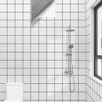 Wallpaper for Walls In Rolls Formaldehyde-free Bathroom Waterproof Sticker Toilet Wall Renovation Moisture-proof Wall Stickers 6