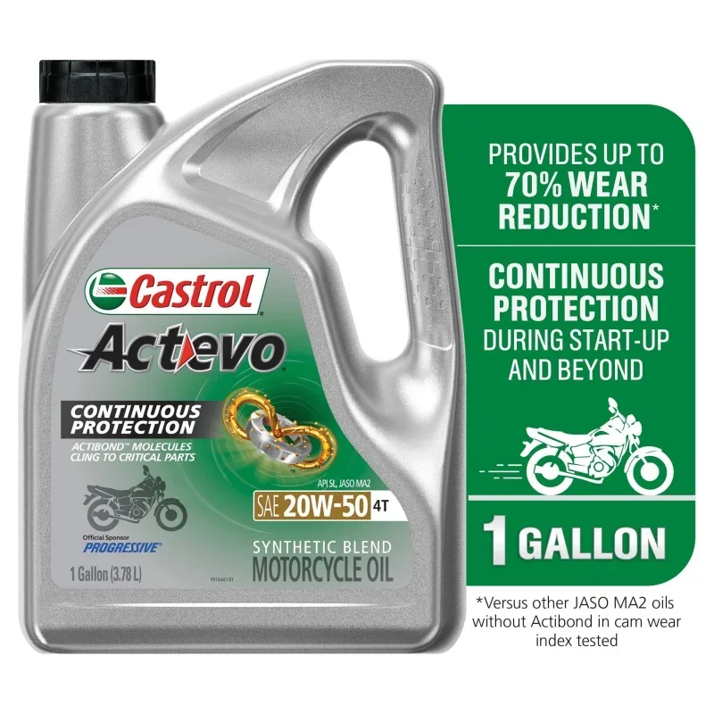 

Castrol Actevo 4T 20W-50 часть синтетического мотоциклетного масла, 1 галлон