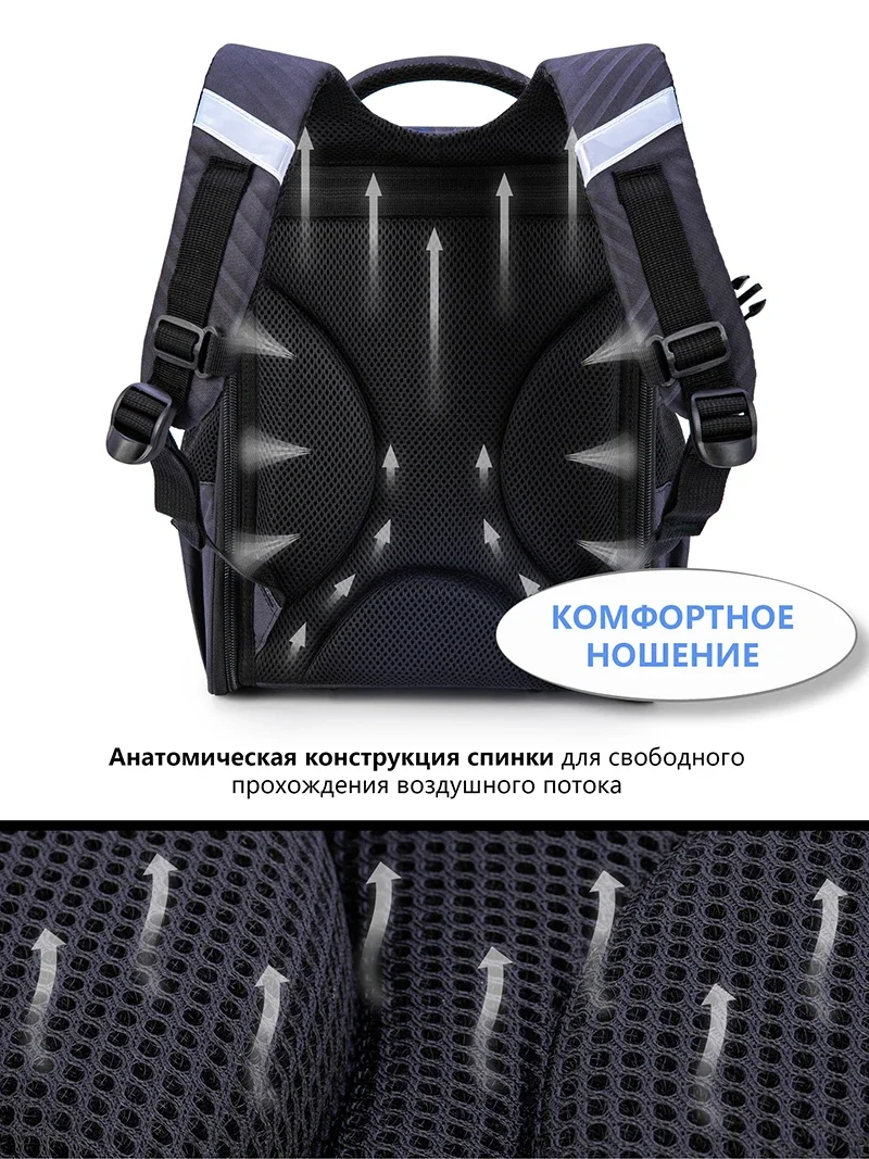 Orthopedic Backpack For Boys Cartoon 3D Primary School Students Bookbags Kids Satchels Children Backpack 8 Years mochilas 5