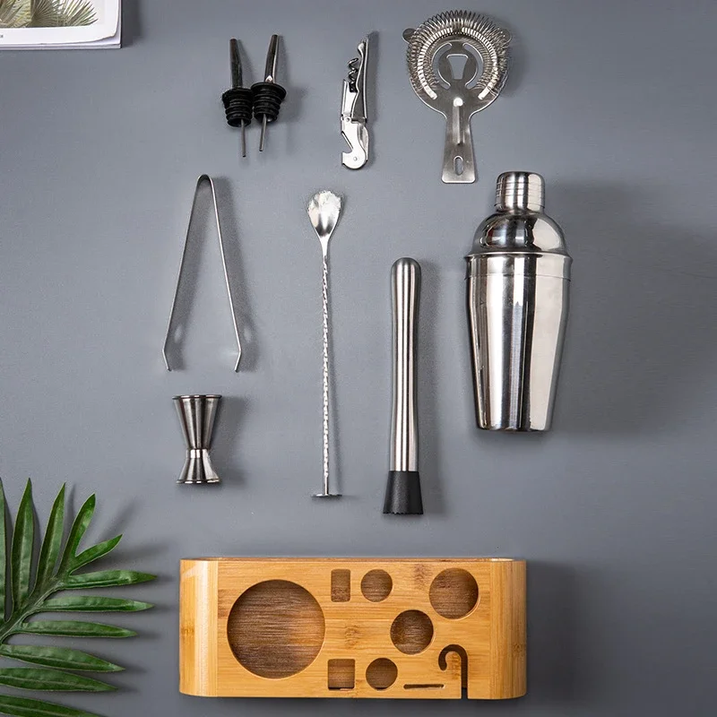 Accessori Home Bar Tools Kit Barman Cocktail Shaker Set Completo Kit Barman Professionale Bar Accessorio Coctail Barman