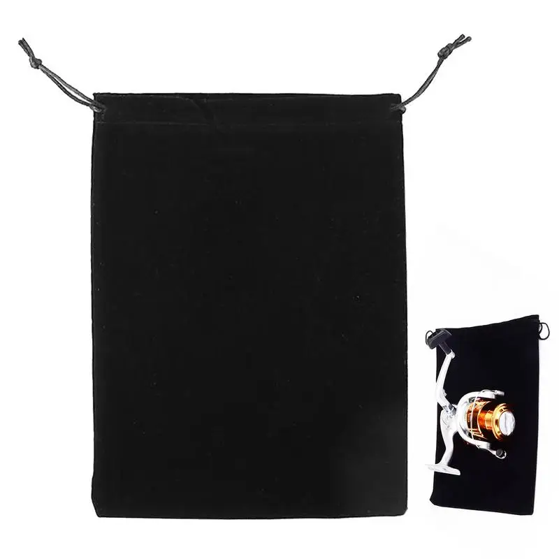 Fishing Tackle Fishing Gear Accessories Wheel Storage Pouch Bag Fishing Reel Bag Portable Drawstring Reel Fishing Tackle Bag