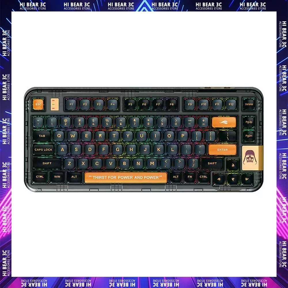 

CoolKiller CK75 Mechanical Keyboard Hot Swap Rgb Backlit Three Mode Gaming Keyboard 80 Keys Gasket Wireless Pc Gamer Keyboard