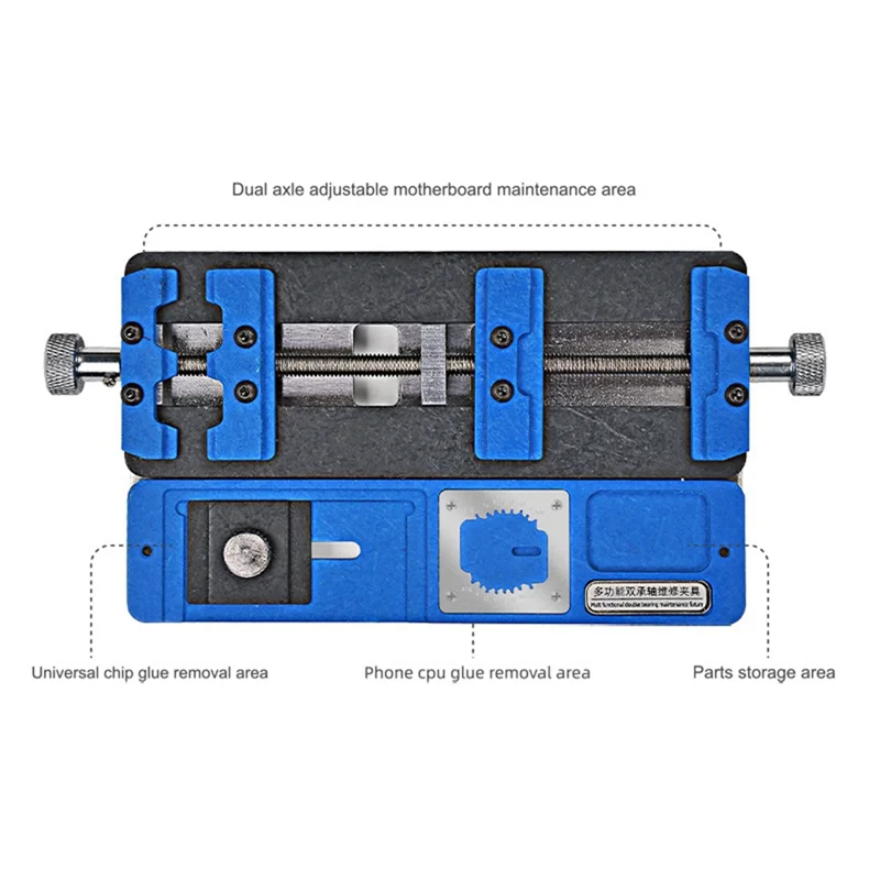 A69euniversal PCB 보드 홀더 휴대 전화 메인 보드 유지 보수 도구 용 이중 베어링 유지 보수 납땜 고정 장치
